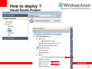 How to deploy ?
Visual Studio Project




                        27
 