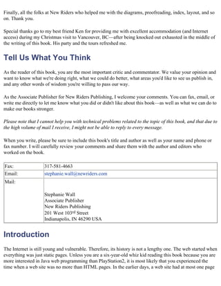 Java For The Web With Servlets%2cjsp%2cand Ejb