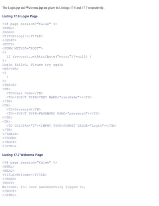 Java For The Web With Servlets%2cjsp%2cand Ejb