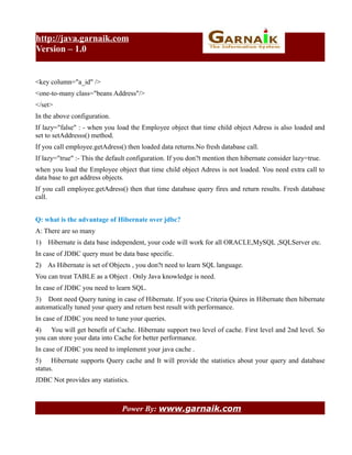 Hibernate Advance Interview Questions