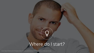 Source: https://7216-presscdn-0-76-pagely.netdna-ssl.com/wp-content/uploads/2011/12/confused-man-single-good-men.jpg
Where do I start?
 