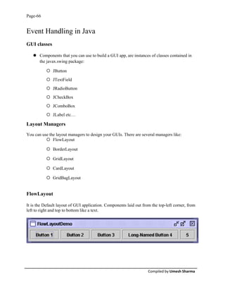 Java notes