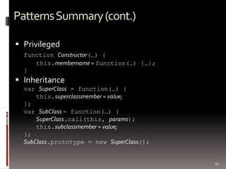 JavaScript in Object-Oriented Way