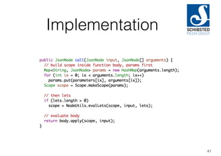 Implementation
41
 