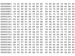000000B0: 73 01 00 0A 4C 43 6F 6D 70 69 6C 65 72 3B 01 00
000000C0: 07 63 6F 6D 70 69 6C 65 01 00 32 28 5B 4C 6A 61
000000D0: 76 61 2F 6C 61 6E 67 2F 53 74 72 69 6E 67 3B 29
000000E0: 4C 6D 65 2F 71 6D 78 2F 6A 69 74 65 73 63 72 69
000000F0: 70 74 2F 4A 69 74 65 43 6C 61 73 73 3B 01 00 06
00000100: 74 6F 6B 65 6E 73 01 00 13 5B 4C 6A 61 76 61 2F
00000110: 6C 61 6E 67 2F 53 74 72 69 6E 67 3B 01 00 04 6D
00000120: 61 69 6E 01 00 16 28 5B 4C 6A 61 76 61 2F 6C 61
00000130: 6E 67 2F 53 74 72 69 6E 67 3B 29 56 01 00 04 61
00000140: 72 67 73 01 00 09 6A 69 74 65 43 6C 61 73 73 01
00000150: 00 1D 4C 6D 65 2F 71 6D 78 2F 6A 69 74 65 73 63
00000160: 72 69 70 74 2F 4A 69 74 65 43 6C 61 73 73 3B 01
00000170: 00 06 6F 75 74 70 75 74 01 00 1A 4C 6A 61 76 61
00000180: 2F 69 6F 2F 46 69 6C 65 4F 75 74 70 75 74 53 74
00000190: 72 65 61 6D 3B 01 00 0A 45 78 63 65 70 74 69 6F
000001A0: 6E 73 07 00 3A 01 00 0A 53 6F 75 72 63 65 46 69
000001B0: 6C 65 01 00 0A 43 6F 6D 70 69 6C 65 72 2E 6A 61
000001C0: 76 61 0C 00 14 00 15 01 00 0A 43 6F 6D 70 69 6C
000001D0: 65 72 24 31 01 00 04 4D 61 69 6E 0C 00 14 00 3B
000001E0: 01 00 08 43 6F 6D 70 69 6C 65 72 0C 00 1B 00 1C
 