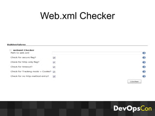 Web.xml Checker
 