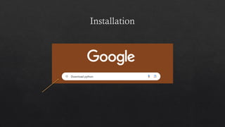 Installation
 
