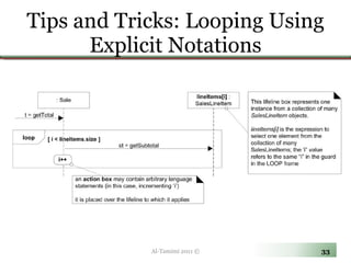 Tips and Tricks: Looping Using Explicit Notations Al-Tamimi 2011 © 