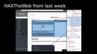 HAXTheWeb from last week
 