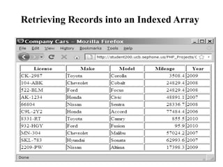 Retrieving Records into an Indexed Array
16
 
