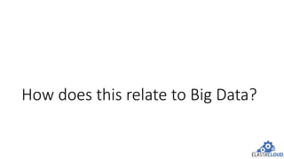 How does this relate to Big Data?
 