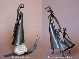 Madame la pluie   Mère aux deux enfants
 