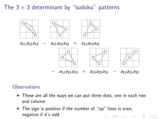 Lesson 7: Determinants II