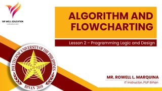 Lesson 2 - Algorithm and Flowcharting.pdf