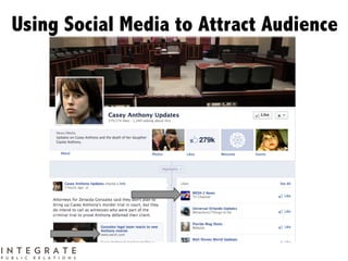 Using Social Media to Attract Audience
 
