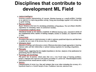 Machine learning Lecture 1