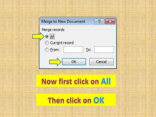 Mail Merge in Microsoft Word