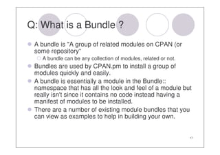 Managing Perl Installations: A SysAdmin's View