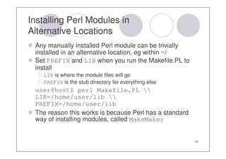 Managing Perl Installations: A SysAdmin's View