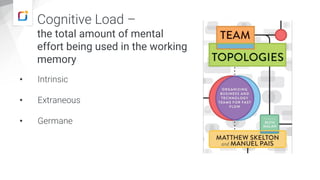 Cognitive Load –
the total amount of mental
effort being used in the working
memory
• Intrinsic
• Extraneous
• Germane
 