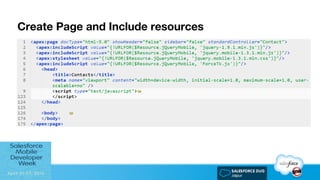 Create Page and Include resources
 