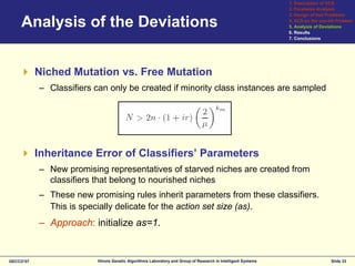 Modeling XCS in class imbalances: Population sizing and parameter settings