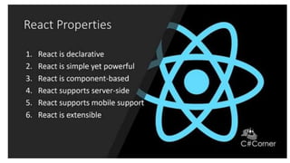 Reactjs  notes.pptx for web development- tutorial and theory