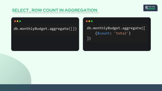SELECT , ROW COUNT IN AGGREGATION
 