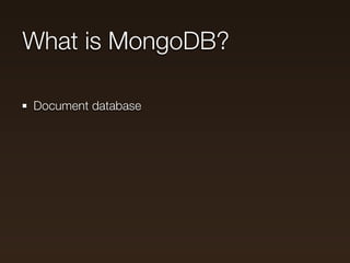 Mongodb and Totsy: An e-commerce case study