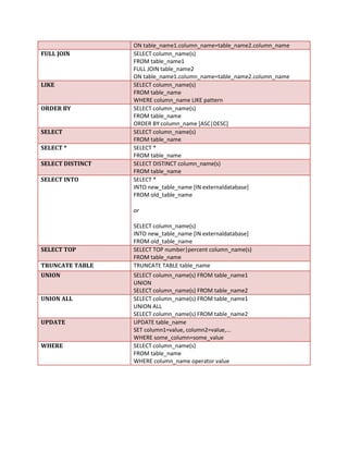 Primary keys are chosen according to business convenience.DBMS Users<br />End Users: Works at the external level and generally makes updates to the database or executes queries on the database.<br />Application Programmer: Writes application programs.<br />Database Administrator: Defines the conceptual, internal and external schema, control access privileges to/from users and ensures the consistency of the database.<br />Different types Keys<br />Candidate/Primary Key: - A Primary key is a set of one or more attributes that can uniquely identify a row in a given table.<br />Foreign Key: - A foreign key is a set of attributes the values of which are required to match the values of a candidate key in the same or another table. The foreign key attributes can have duplicate or null values.<br />Self Referencing: - A table might include a foreign key, the values of which are required to match the value of a candidate key in the same table. This is known as self referencing.<br />Non –Key Attributes: The attributes other than the primary key attributes in a table/relation are called non-key attributes.<br />Data Models<br />A data model is a conceptual toll to describe data, data relationships, data schematics and consistency constraints. Two of the widely used data models are <br />Object Based Logical Model
