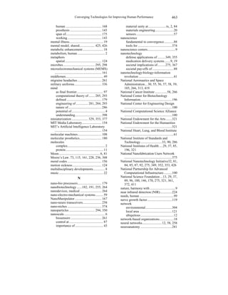  Converging Technologies for Improving Human Performance 