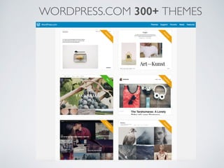 WORDPRESS.COM 300+ THEMES
 