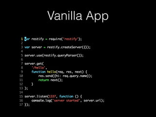 Vanilla App
 