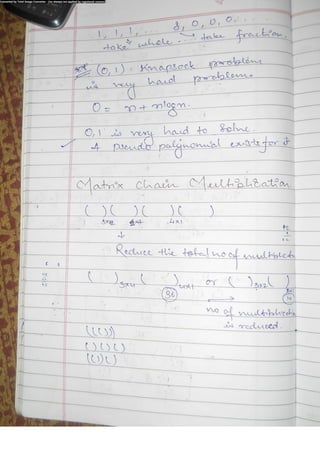 Algorithm Analysis and Design Class Notes