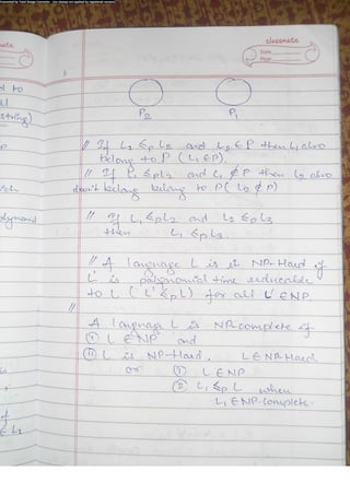 Algorithm Analysis and Design Class Notes