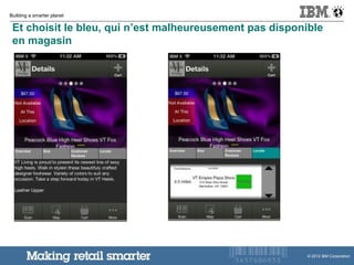 Building a smarter planet
© 2012 IBM Corporation
Et choisit le bleu, qui n’est malheureusement pas disponible
en magasin
 