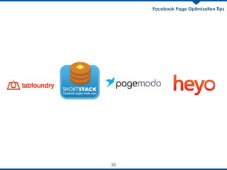 Facebook Page Optimization Tips
33
 