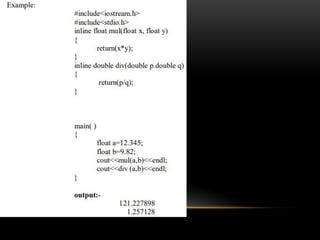 Object Oriented Programming using C++ Unit 1