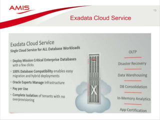 13
Exadata Cloud Service
 