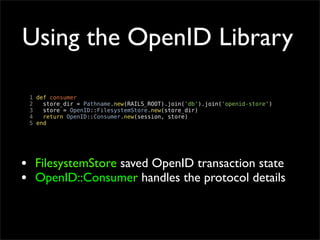 OpenID Bootcamp Tutorial
