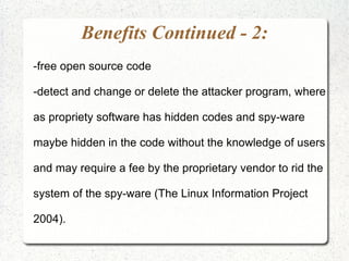 1970's late – 1980's Stallman founded GNU project  