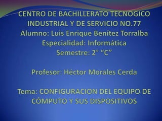 Operacion de un equipo de computo