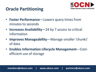 Oracle Database / Database Options