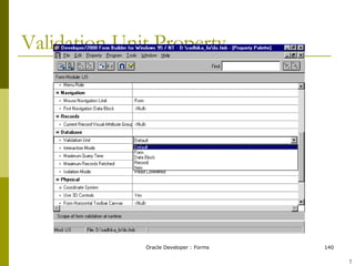 Validation Unit Property ! 