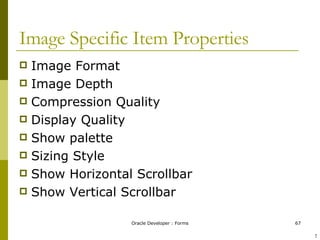 Image Specific Item Properties Image Format Image Depth Compression Quality Display Quality Show palette Sizing Style Show Horizontal Scrollbar Show Vertical Scrollbar ! 