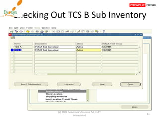 Oracle Inventory - Working with Stock Locator