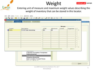 Oracle Inventory - Working with Stock Locator