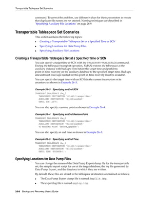 Oracle backup and recovery user's guide