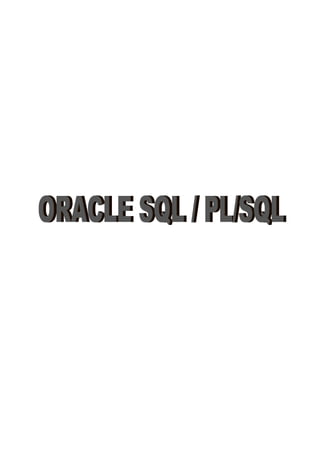 Oracle sql plsql & dw