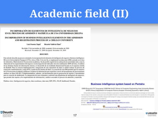 Academic field (II)
17
 